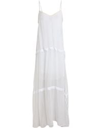 Isabel Benenato - Maxi Dress Cotton, Silk, Viscose - Lyst