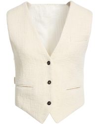 FEDERICO CINA - Ivory Tailored Vest Cotton, Nylon - Lyst
