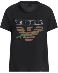 Emporio Armani - T-Shirt Cotton - Lyst