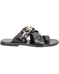 Giovanni Conti - Midnight Thong Sandal Leather - Lyst