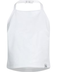 Calvin Klein - Top Polyester, Modal, Elastane - Lyst