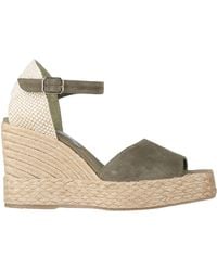Palomitas By Paloma Barcelo' - Military Espadrilles Leather, Textile Fibers - Lyst