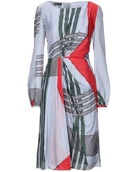 Emporio Armani - Light Midi Dress Mulberry Silk - Lyst