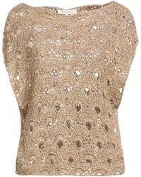 Antonelli - Sand Sweater Linen, Cotton - Lyst