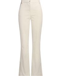 Pinko - Camel Pants Cotton, Elastane - Lyst