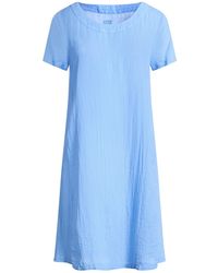 120% Lino - Light Mini Dress Linen - Lyst