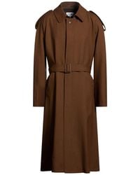 MM6 by Maison Margiela - Overcoat & Trench Coat Virgin Wool - Lyst
