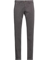 Briglia 1949 - Charcoal Pants Cotton, Elastane - Lyst