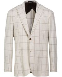Barba Napoli - Cream Blazer Virgin Wool - Lyst