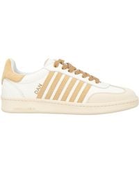 DSquared² - Cream Sneakers Leather - Lyst