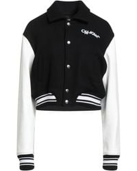 Off-White c/o Virgil Abloh - Jacket Virgin Wool, Polyamide, Cow Leather - Lyst