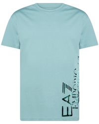 EA7 - Slate T-Shirt Cotton - Lyst