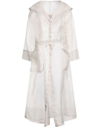 Panicale - Overcoat & Trench Coat Silk - Lyst
