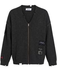 Ambush - Charcoal Cardigan Virgin Wool - Lyst