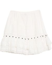 R13 Mini Skirt - White