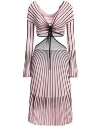 MSGM - Midi Dress Viscose - Lyst