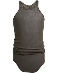 Rick Owens - Dark Tank Top Viscose, Silk - Lyst