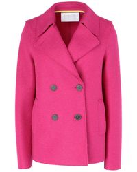 Harris Wharf London Manteau long - Rose