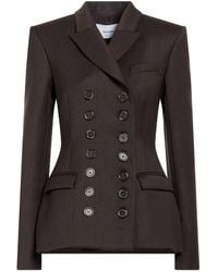 Alex Perry - Dark Blazer Polyester, Virgin Wool - Lyst