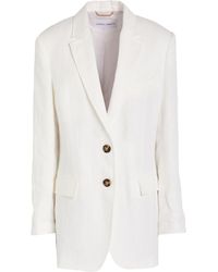 Alberta Ferretti - Blazer Linen - Lyst