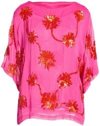 Clips - Fuchsia Top Viscose - Lyst