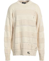 DSquared² - Cream Sweater Cotton, Acrylic, Polyamide, Mohair Wool - Lyst