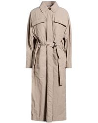 Brunello Cucinelli - Khaki Overcoat & Trench Coat Polyamide, Cotton - Lyst