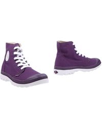 Palladium Stiefelette - Lila