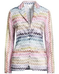 Missoni - Light Blazer Viscose, Metallic Fiber, Polyamide - Lyst