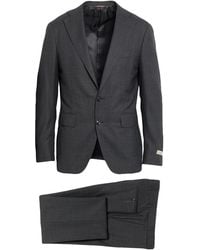 Canali - Charcoal Suit Wool - Lyst