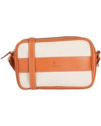 Il Bisonte - Cross-Body Bag Cotton, Linen, Leather - Lyst
