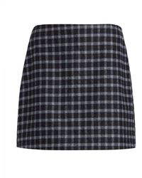 Dixie - Charcoal Mini Skirt Polyester, Wool, Viscose - Lyst