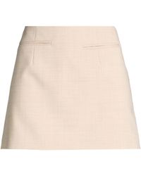 Nineminutes - Sand Mini Skirt Polyester, Wool, Elastane - Lyst