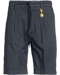 Manuel Ritz - Midnight Shorts & Bermuda Shorts Cotton, Elastane - Lyst