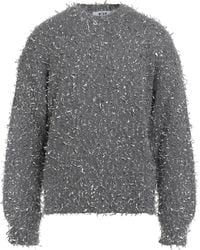 MSGM - Sweater Polyamide, Mohair Wool, Alpaca Wool, Metallic Fiber - Lyst