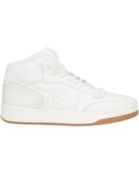 Saint Laurent - White Leather Sl/80 Sneakers - Lyst