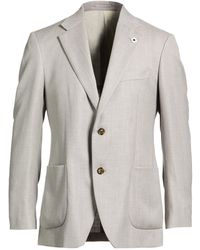 Lardini - Blazer Virgin Wool, Viscose, Linen - Lyst