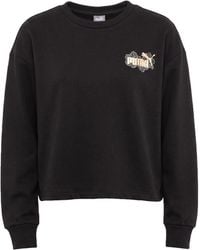 PUMA - Sweatshirt Cotton, Polyester - Lyst