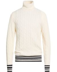 Jeordie's - Ivory Turtleneck Wool - Lyst