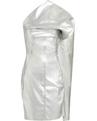 Rick Owens - Mini Dress Cotton, Elastomultiester, Rubber - Lyst