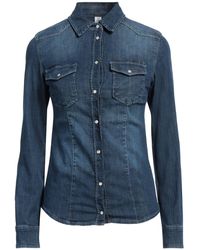 Liu Jo - Logo-Appliqué Denim Shirt - Lyst