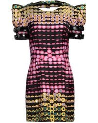 Moschino - Mini Dress Silk, Polyester, Elastane, Polyurethane Resin, Glass - Lyst