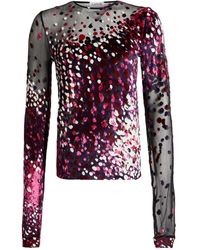 Lanvin - Top Viscose, Polyamide, Elastane - Lyst