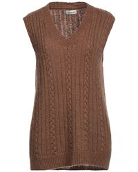Etro Emmylou Wool & Silk Sweater Vest in Brown Womens Clothing Jumpers and knitwear Sleeveless jumpers 