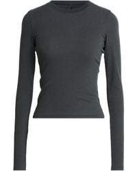 Skims - Charcoal T-Shirt Cotton, Elastane - Lyst