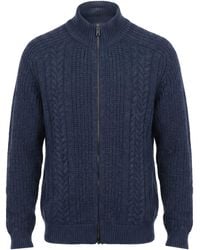 Tagliatore - Cardigan Virgin Wool, Polyamide - Lyst