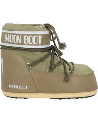 Moon Boot - Mb Icon Low Nylon Khaki Ankle Boots Polyamide, Pvc - Lyst
