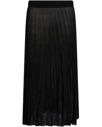 Gran Sasso - Midi Skirt Viscose, Metal - Lyst