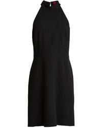 HUGO - Midi Dress Polyester, Viscose, Elastane - Lyst