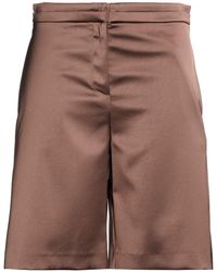 Patrizia Pepe - Chocolate Shorts & Bermuda Shorts Polyester - Lyst